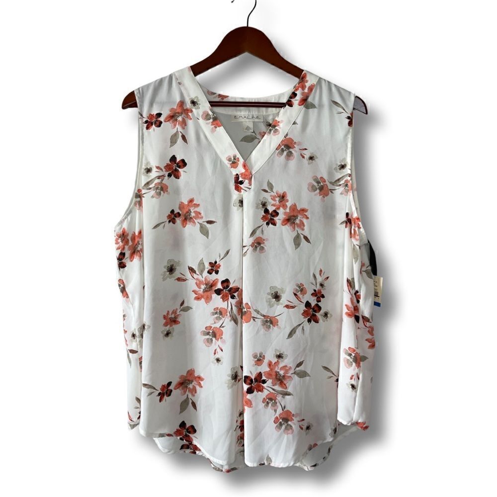 Emaline Floral Pullover Blouse Size XL